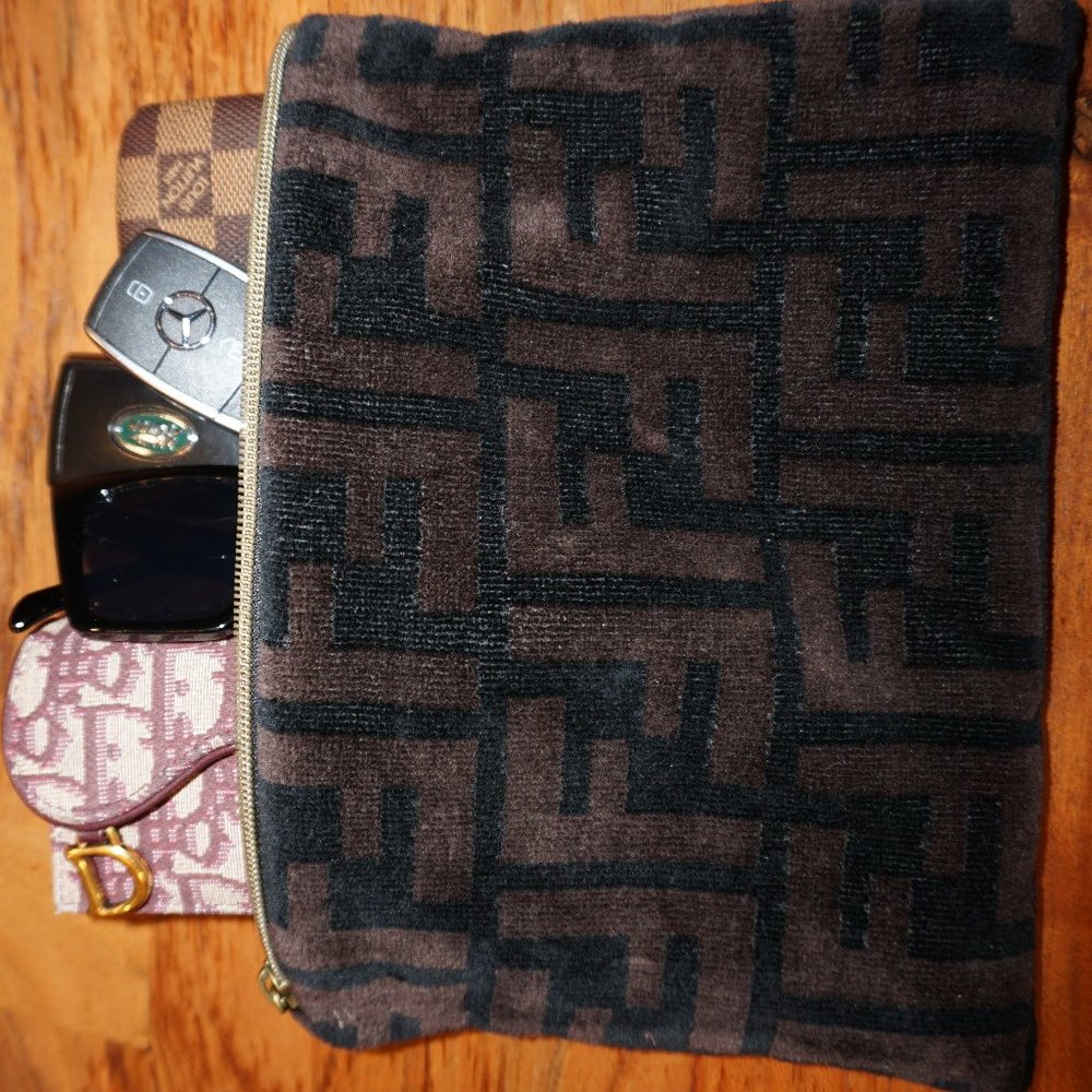 Authentic Repurposed FD Terry towel Pouch